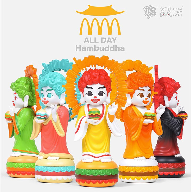 ✨8.8 ร้าน✨[ของแท้] ZCWO 丨 Tathagata Burger Doll Figure 28CM Creative Collection Jewelry✨