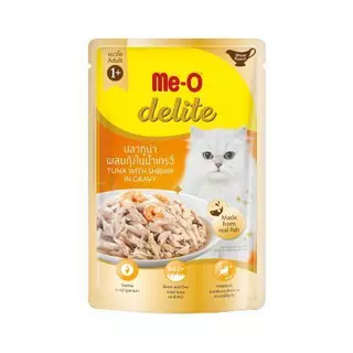 [ยกโหล 12 ซอง] Me-O Delite อาหารแมวเปียก มีโอ ดีไลท์ ขนาด 70 กรัม(g)