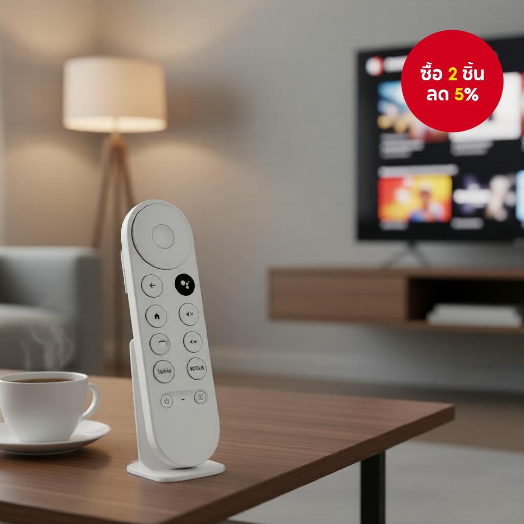 รีโมทเสียงสากลสําหรับ Google Chromecast 4K Snow สมาร์ททีวีทดแทน รองรับ G9N9N GA01920-US