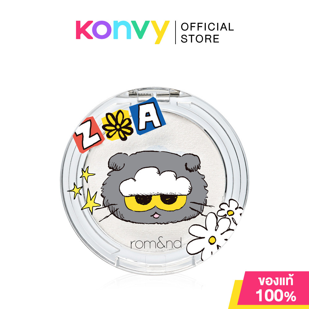 ROM&ND X Zo&Friends Dual Jelly Highlighter 4.5g #01 Cloud White โรแมนด์ ไฮไลท์เนื้อเจลลี่ทูโทน คอลเล