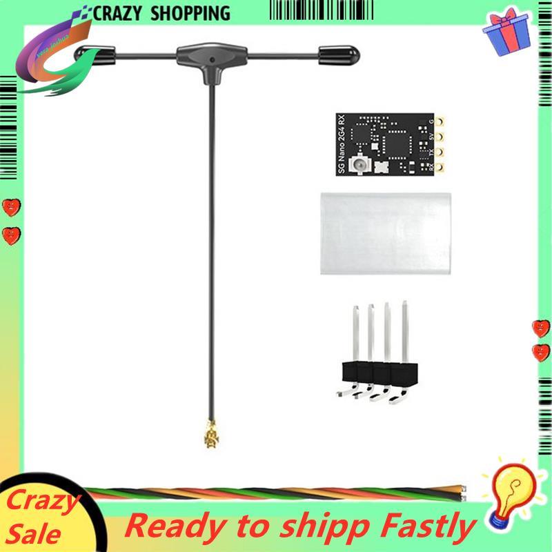 ELRS ตัวรับสัญญาณ Nano 2.4G Expresslrs Express SX1280 + ESP32-C3 ชิปสําหรับ FPV Freestyle ยาวช่วง Dr
