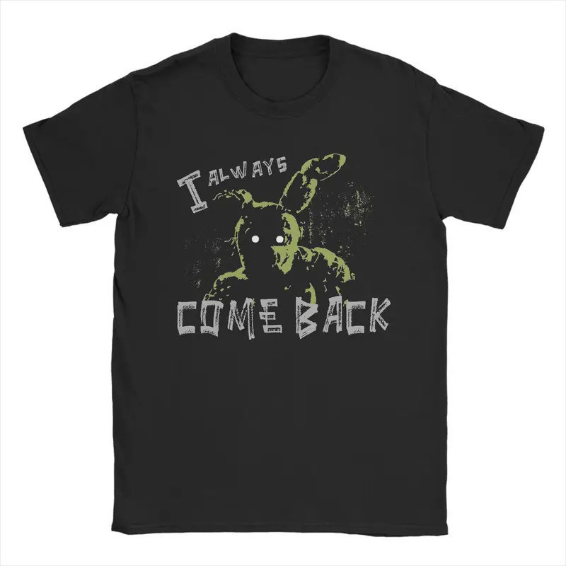 ผู้ชาย เสื้อยืด Springtrap FNAF At Freddys เสื้อผ้า 100% ผ้าฝ้าย เสื้อยืดแขนสั้นคอวี ขนาดใหญ่