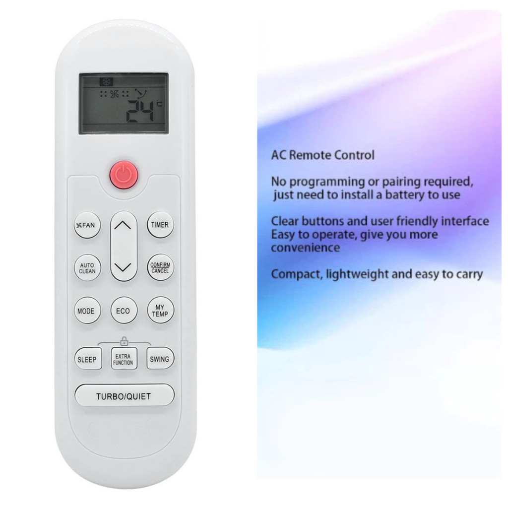 เปลี่ยนใหม่ 0010404555U รีโมทคอนโทรล AC พร้อมฟังก์ชั่นความร้อนสําหรับ CETRON Haier Mabe ECO เครื่องป