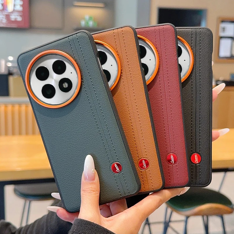 สําหรับ OnePlus 13 กรณีหรูหราหนัง PU กันกระแทกป้องกันปกหลังสําหรับ OnePlus 13 13R One Plus 13R เคสโท