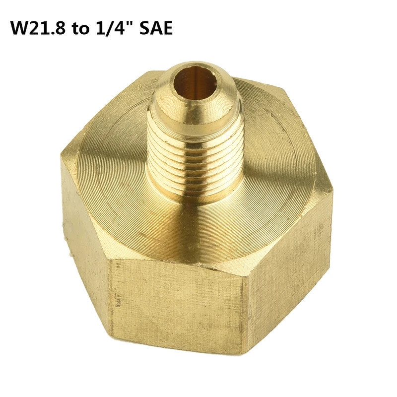 1 Pc รถ Air Conditioner อะแดปเตอร์สารทําความเย็นขวดปั๊มสูญญากาศอะแดปเตอร์ Fit สําหรับ R134A W21.8 ถึ