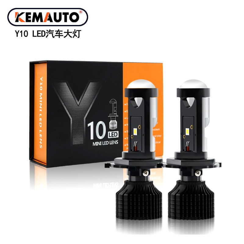 Y10 เลนส์ไฟหน้า h7 ดัดแปลง Super Bright รถจักรยานยนต์ h4 Dual Light ไฟหน้า Fisheye รถ led ไฟหน้า y10