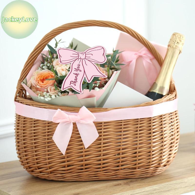 JackeyLovezz 50 ชิ้นโบว์ DIY ที่เขียนด้วยลายมือครอบครัวของขวัญการ์ดของขวัญวันเกิดเด็กการ์ดร้านอาหารธุรกิจขอบคุณการ์ด TH - รูปที่ 4