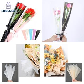 [YLSW] 50 ชิ้นเดี่ยว Rose แขนดอกไม้ห่อกระเป๋าช่อดอกไม้ Paagi…