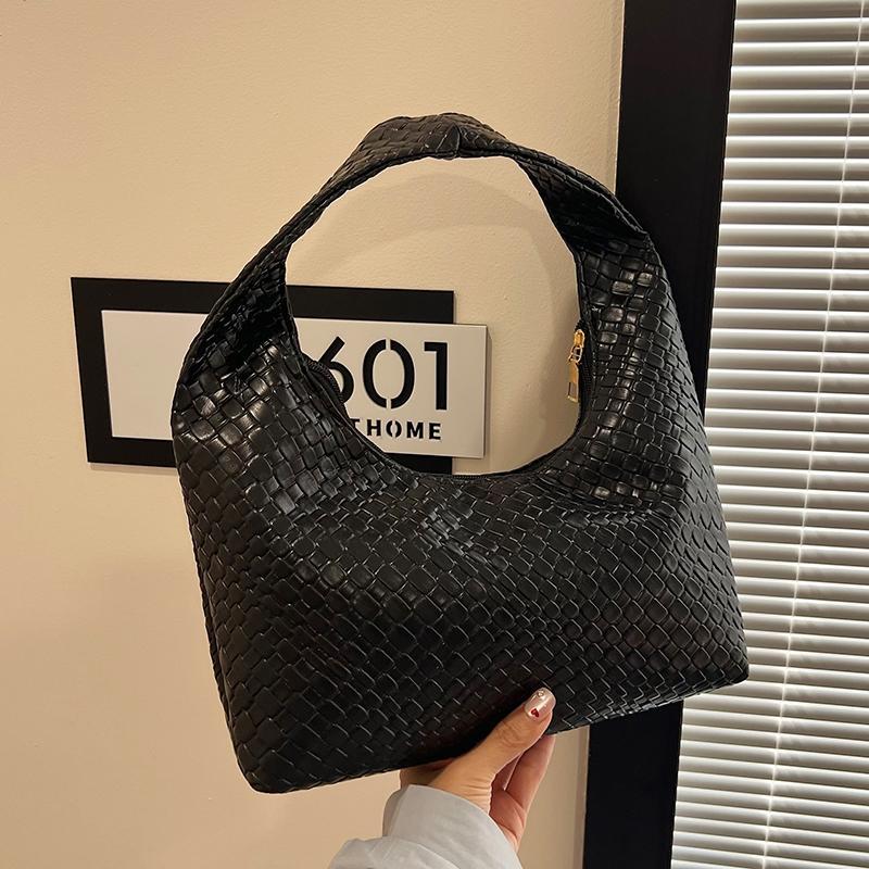 Mumu 8015 PU หนังผู้หญิงรักแร้กระเป๋า Hobo กระเป๋าถือทอรูปแบบกระเป๋าเดินทางสําหรับผู้หญิง