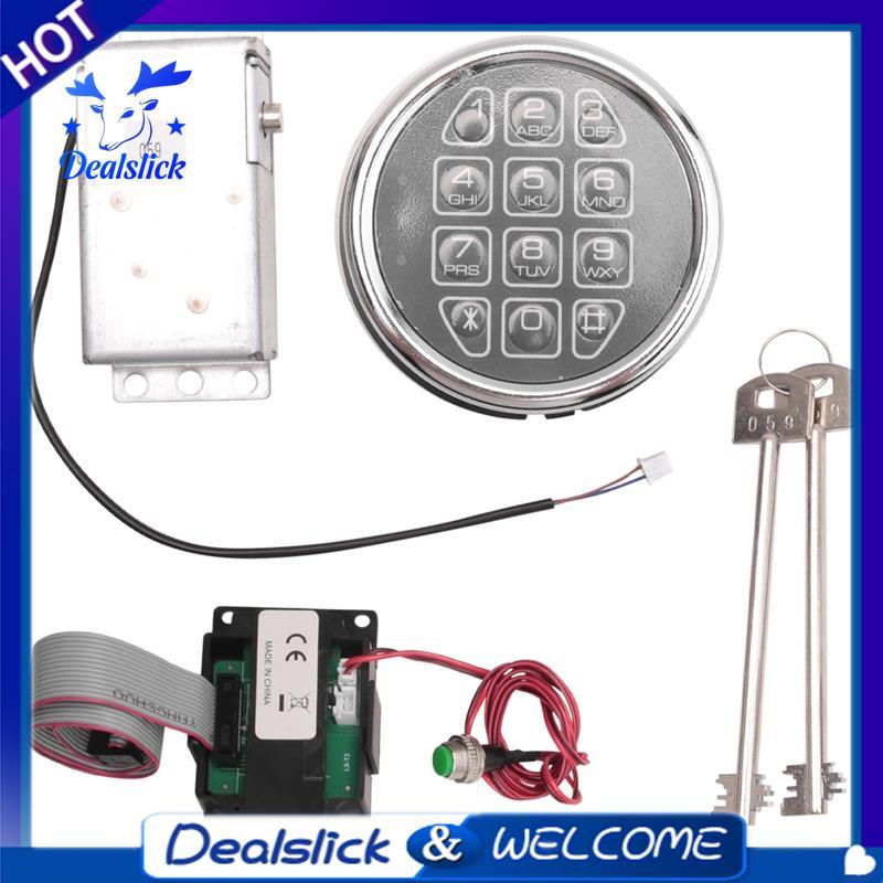 Safe Lock Electronic Digital Safe Lock Replacement Solenoid W/ 2 Key