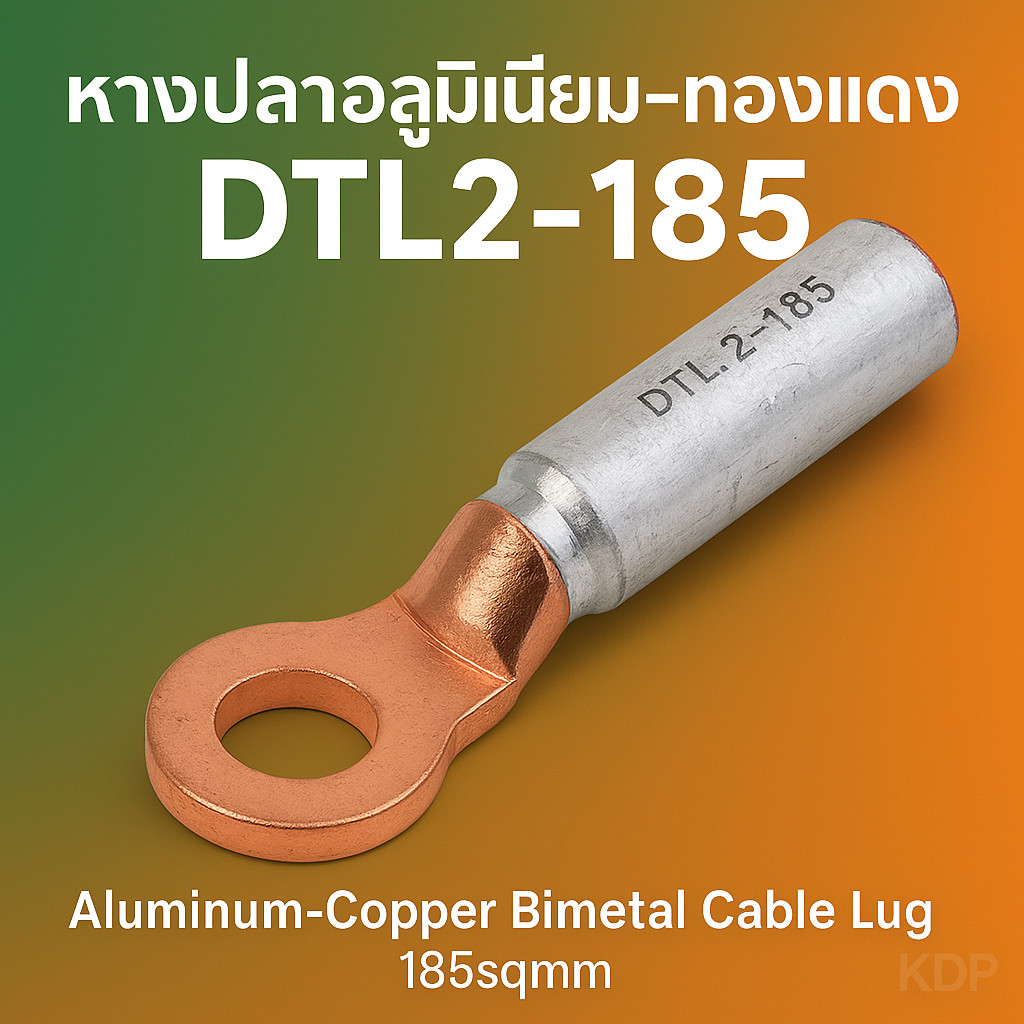 หางปลาอลูมิเนียม หัวทองแดง รุ่น DTL2-185