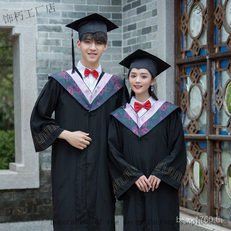 ฤดูกาลรับปริญญาเสื้อผ้า Liberal Arts High-End High School Graduation Uniform Men Women Doctor Unifor