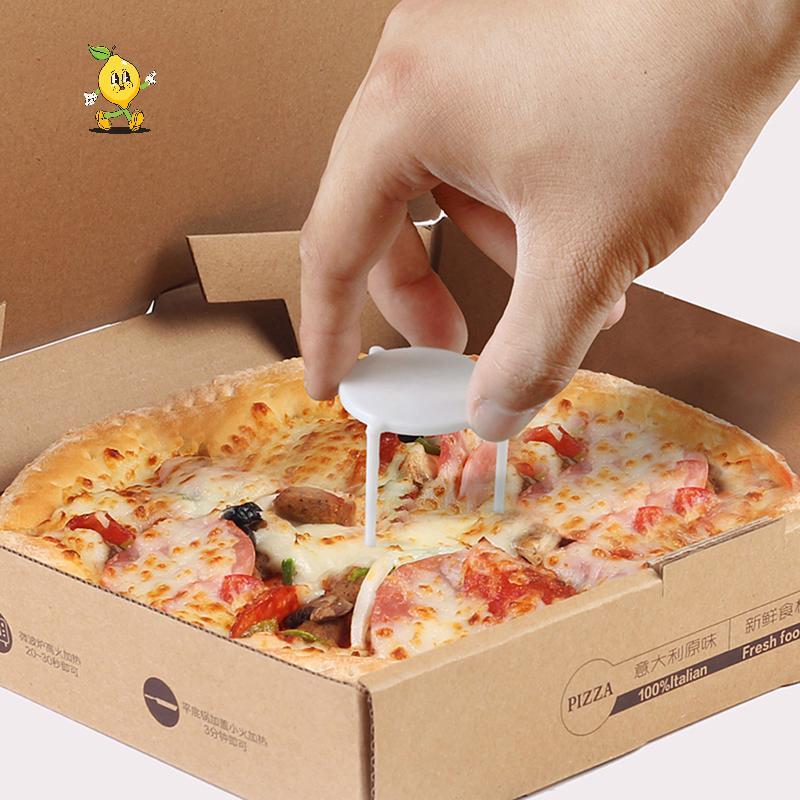 [mozh] 100 ชิ้น Pizza Saver ขาตั้งขาตั้งกล้องพลาสติกสีขาว Sta Fixing Ra ที่วางกล่องพิซซ่าอุปกรณ์ครัวเบเกอรี่ [TH]