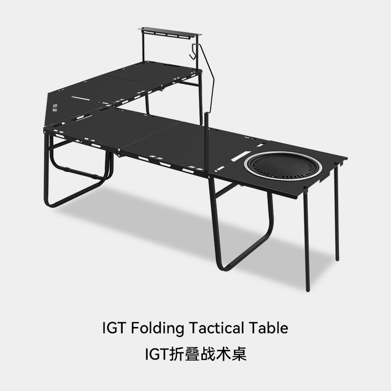 igt Outdoor Folding Tactical Table Camping Multifunctional Portable Camping Small Table Folding Nigh