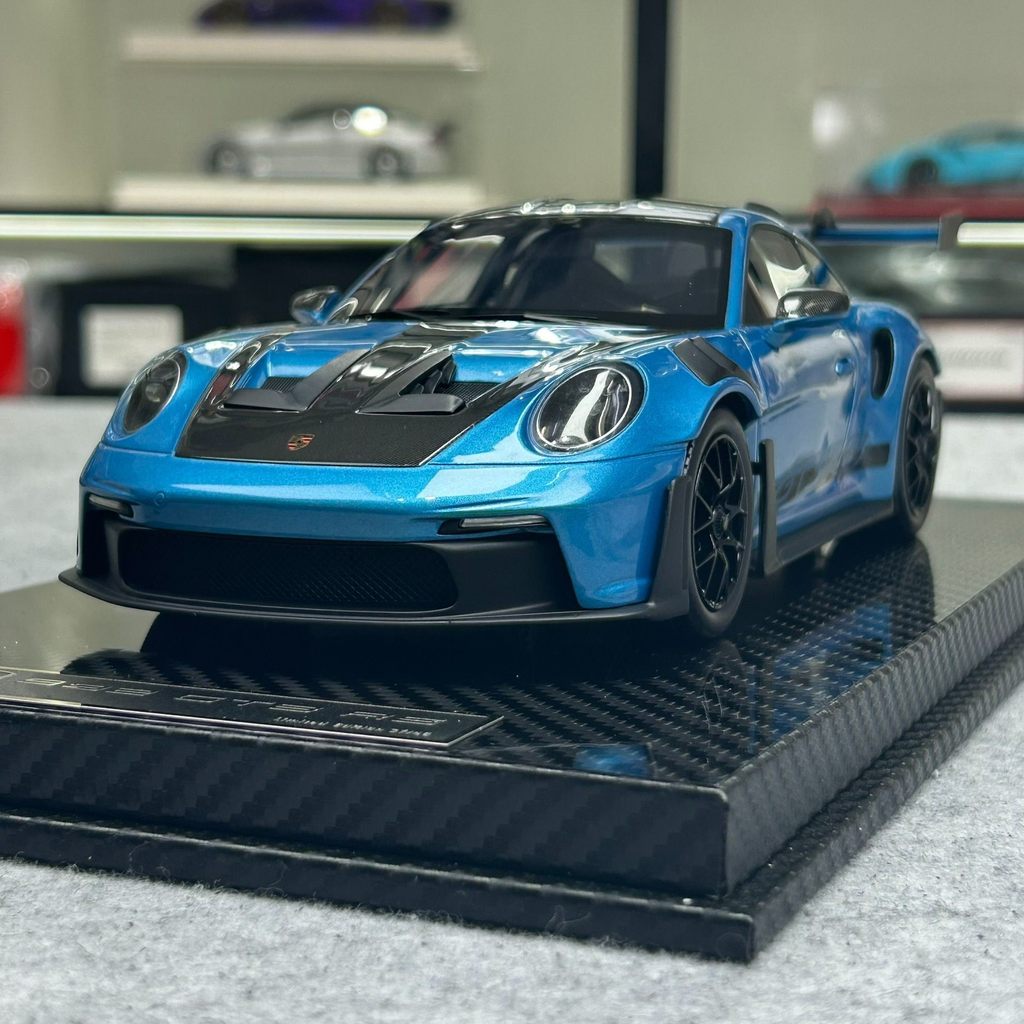 [คลังสินค้าพร้อม] AI รุ่น Porsche 911 GT3RS Limited Edition High-End จําลองรถเรซิ่นเครื่องประดับ 1 1