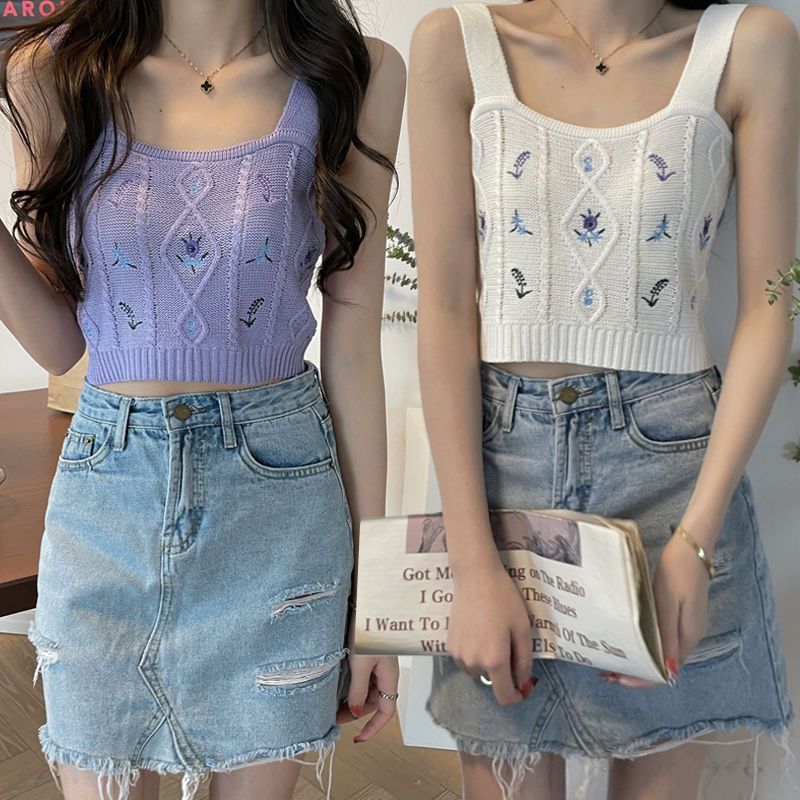 เกาหลีเกาหลี 2026 Design Sense Girl Age-Reduction All-Match Camisole ฤดูร้อนอะไรทําน้องสาวอ้วนSlim-f