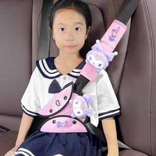 สายรัดรถที่นั่งแผ่นปกไหล่คอปรับสายรัดเข็มขัดเบาะสําหรับเด็กความปลอดภัยและความสะดวกสบาย สายรัดที่นั่ง สายรัดเข็มขัดนิรภัย สำหรับเด็ก ไม่คอ ลายการ์ตูน ที่ยึดเข็มขัดนิรภัย ปลอกหุ้มนิรภัย ปลอกหุ้มเบล