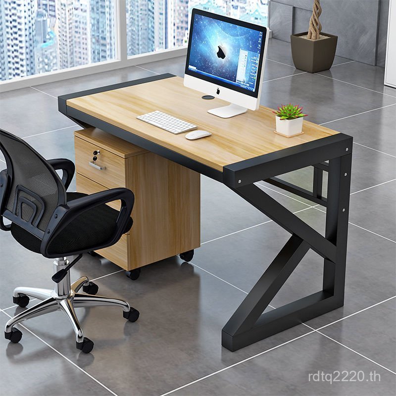 โต๊ะทํางานที่นั่งที่เรียบง่ายพนักงานคู่พนักงานรวมกันโต๊ะโต๊ะเก้าอี้โต๊ะสํานักงานโต๊ะคอมพิวเตอร์โต๊ะท