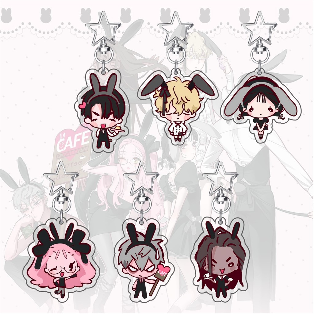 อะนิเมะยอดนิยม Alien Stage Chibis พวงกุญแจสําหรับผู้หญิงอุปกรณ์เสริมกระเป๋า Luka Ivan Till Mizi Hyun