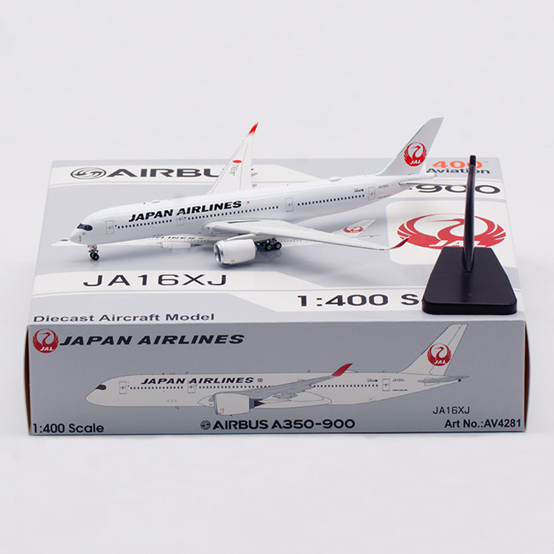 ขายพร้อมสต็อก - 16 ซม.การบิน AV4281 1: 400 Japan Airlines A350-900 JA16XJ คอลเลกชันระดับไฮเอนด์