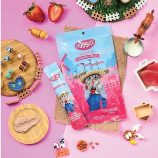 Moochie Fairy Purée มูชี่ ขนมแมวเลีย เนื้อครีมมี่ 15 กรัม (1 แพ็ค 5 ซอง)
