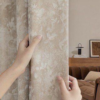 ผ้าม่านสไตล์ฝรั่งเศสโบราณ ลายสวยหรู เนื้อหนา กันแสงได้ 95% เ…