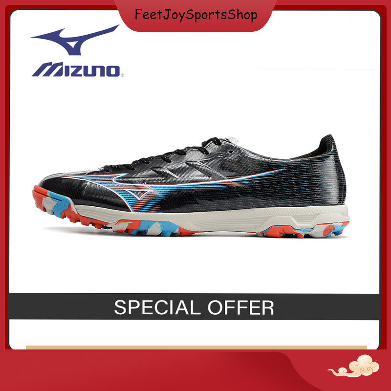 【ของแท้อย่างเป็นทางการ】 Alpha Made in Ja TF รองเท้าสตั๊ด รองเท้าฟุตบอลผู้ชาย Black  Football shoes 3