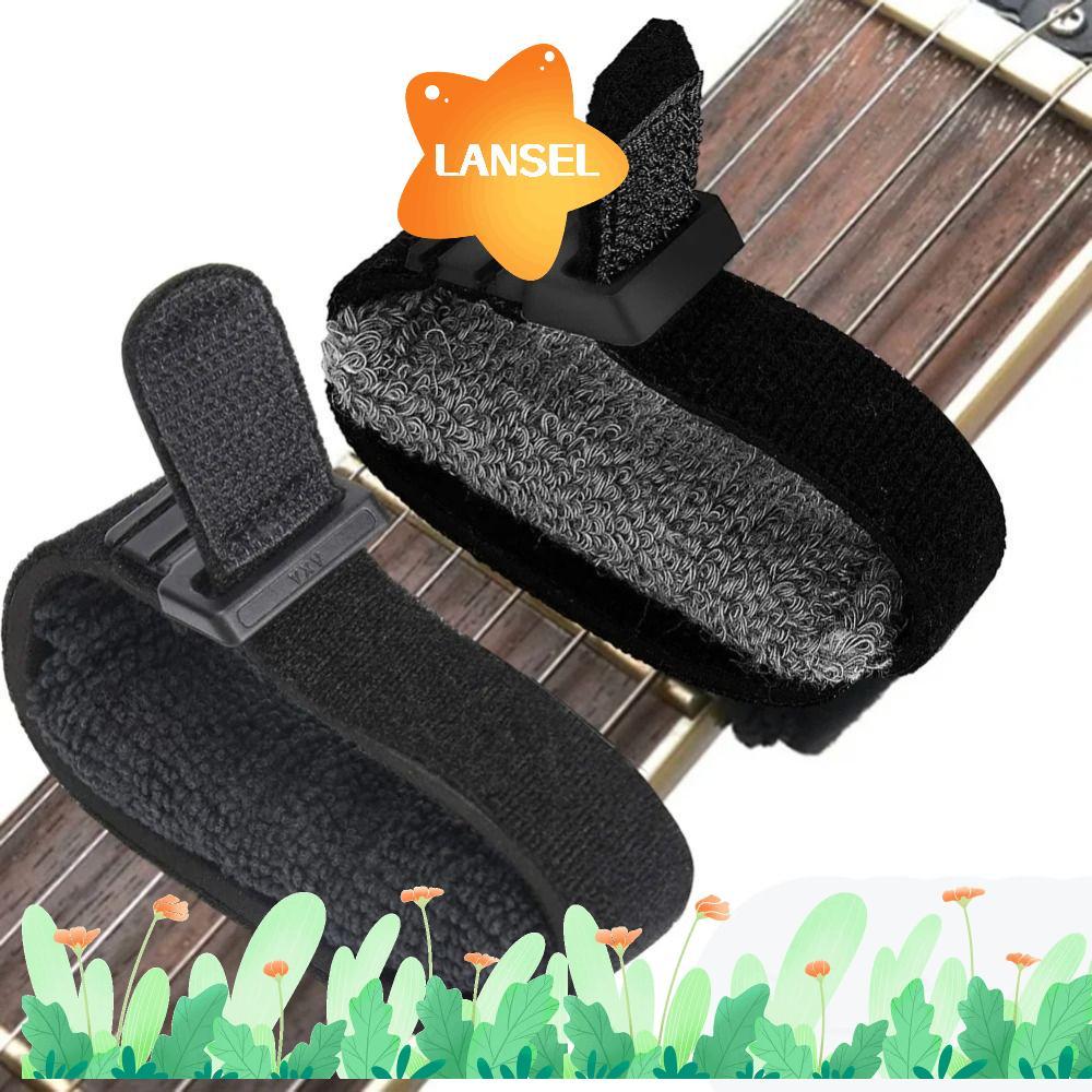 LANSEL กีตาร์ Fret Wrap, ลดเสียงรบกวนปรับกีตาร์ String Mute Damper, เครื่องมืออุปกรณ์เสริม Fingerboa
