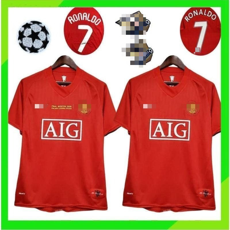 FANS 07-08 หน้าหลัก UCL EPL Finals RONALDO 2007 2008 เรโทรฟุตบอลเจอร์ซี่ฟุตบอล S-XXL