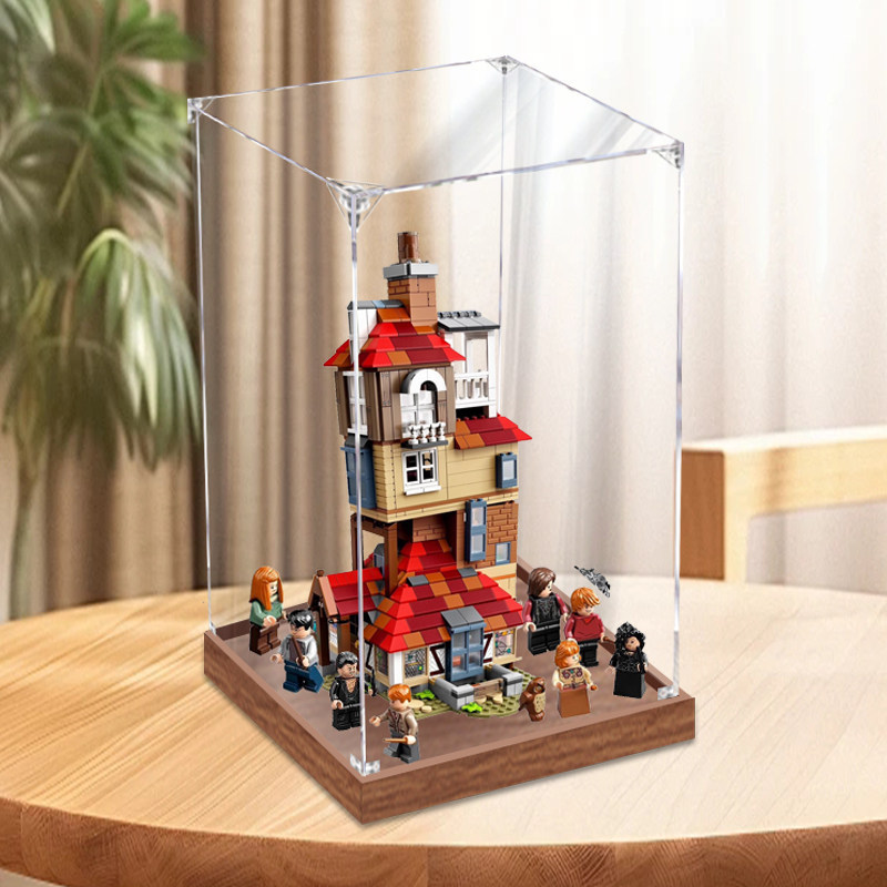 [กล่องแสดงโมเดล] กล่องแสดงอะคริลิคจู่โจม Harry Potter Shabby เหมาะสําหรับ Lego 75980 กล่องเก็บของทํา