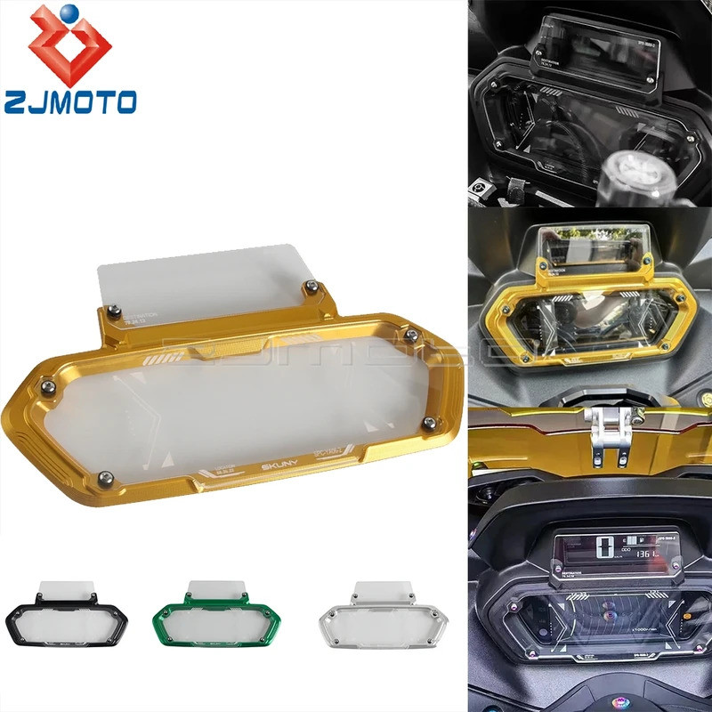 ZJ ฝาครอบหน้าปัดมอเตอร์ไซค์ ป้องกันหน้าจอ สำหรับ YAMAHA XMAX300 XMAX 300 X MAX x max 300 2023-25 ฝาค