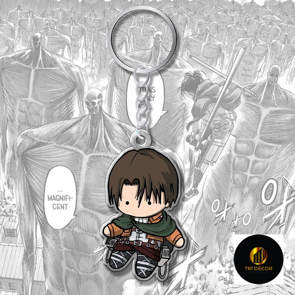 โจมตีTitanอะนิเมะพวงกุญแจchibiตัวอักษรEren Yeager Levi Ackerman Reiner Erwin Annieมังงะแอนิเมชั่นญี่ปุ่น