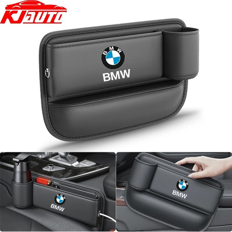 BMW Car Seat Gap Bag Case Storage Bag PU Leather Auto Console Side Seat Plug Filler For G20 G30 G01 