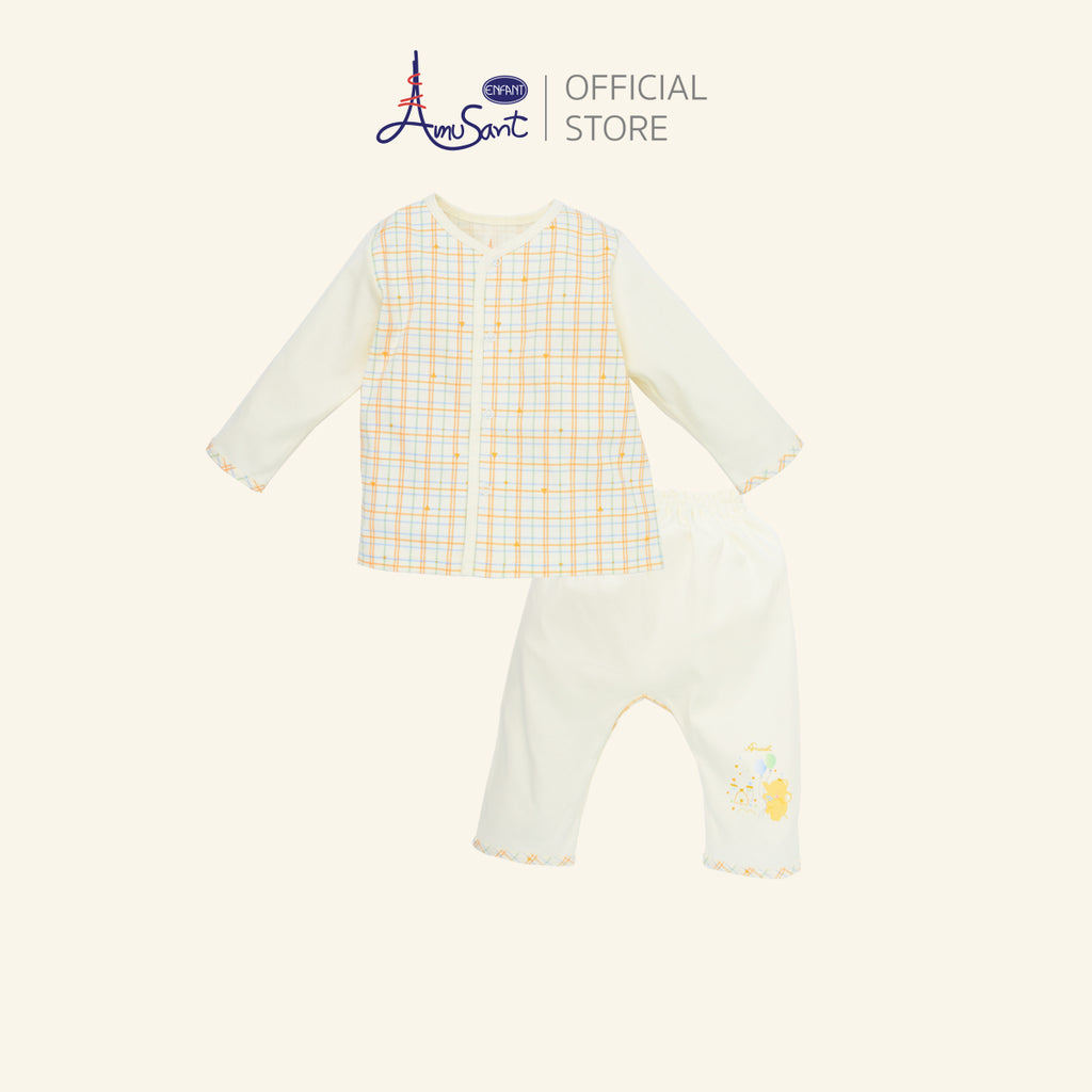 Amusant Gold ชุดเสื้อผ้าเด็กอ่อน สำหรับ 3 เดือน - 2 ขวบ EH1K86
