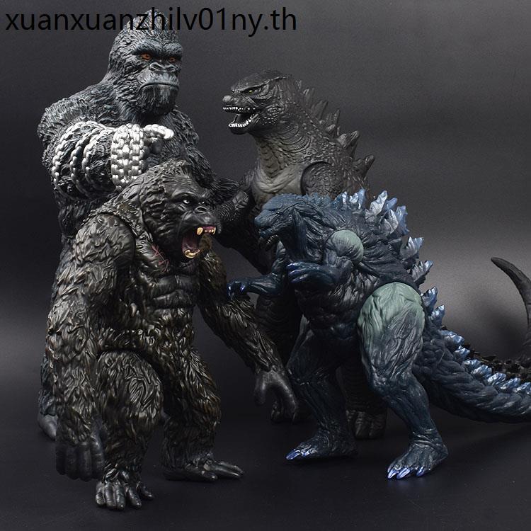 King Kong vs Godzilla King Kong Skeleton Island KINGKONG Gorilla Model เครื่องประดับตุ๊กตาของเล่น