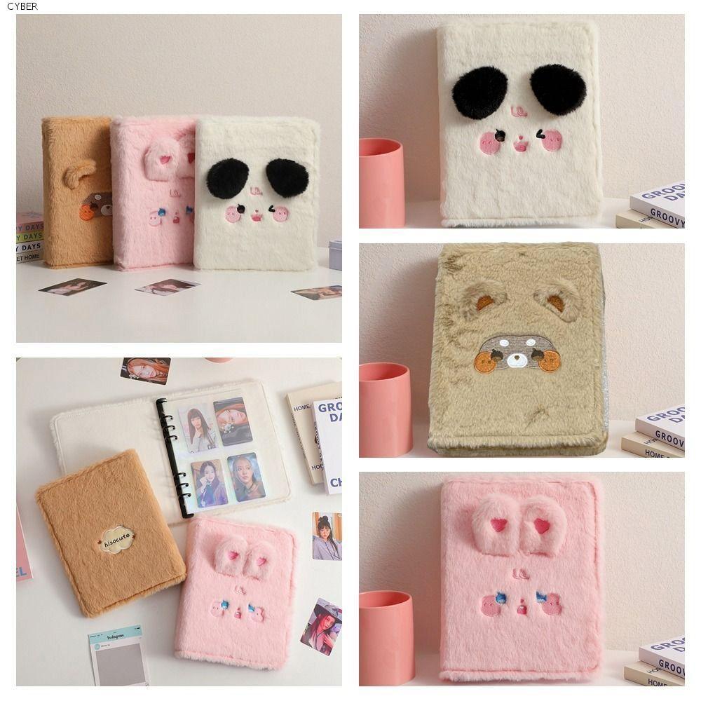 CYBER Cat Bear Cards ปกอัลบั้ม, Photocard Holder Card Albums Collection Book Cover, Kawaii Loose-lea