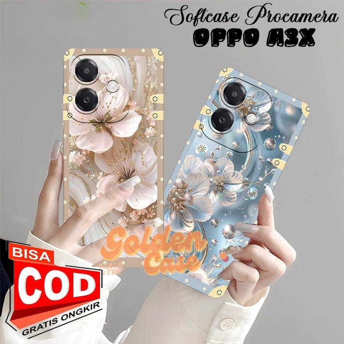 HP [13] เคส Oppo A3X 2024 / Oppo A5i 4G / Oppo A3 NFC Last Flower Frame Motif - เคส Oppo - เคสมือถือ