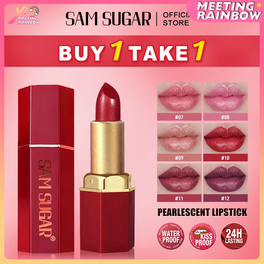 【ซื้อ 1 บวก 1】ลิปสติก Sparkle Velvet - ทนทานยาว, ประกายและประกาย, ไม่ติด, กันน้ำ, ของขวัญที่สมบูรณ์แบบ