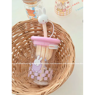 แก้วน้ำ แก้วกาแฟ ของแท้miffy🐰 520ml แก้วทนความร้อน พร้อมส่ง