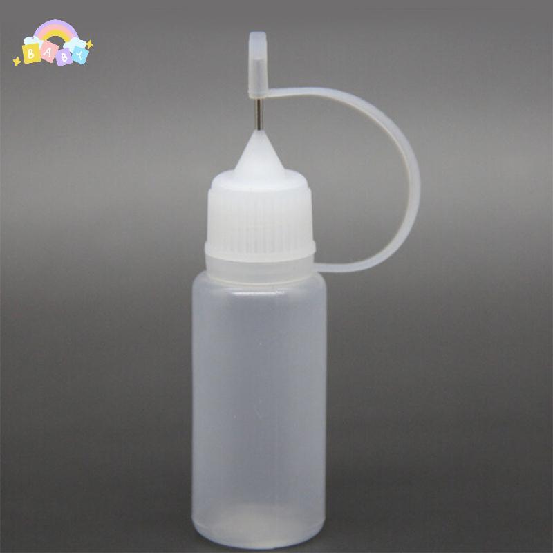 [BB-t] ขวดปลายเข็ม 10 มล. ขวด Applicator สําหรับทาสีเครื่องมือแต่งหน้าน้ํามันปากแหลมใหม่