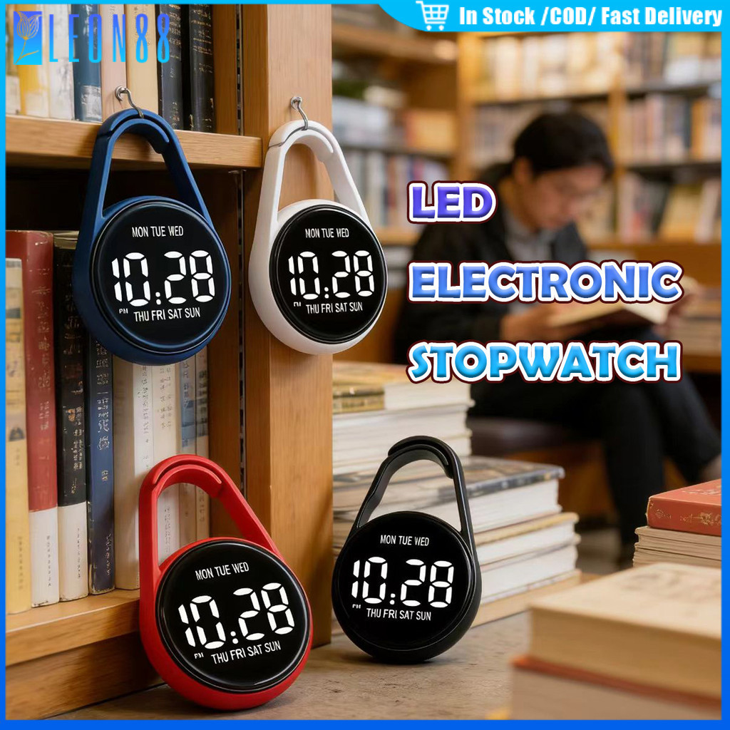 ของมาใหม่！นาฬิกาดิจิตอล พวงกุญแจนาฬิกา 3.8*1.2CM ขนาดเล็ก แบบพกพา กันน้พหน้าจอ จอLED ใช้งานง่าย อเนกประสงค์