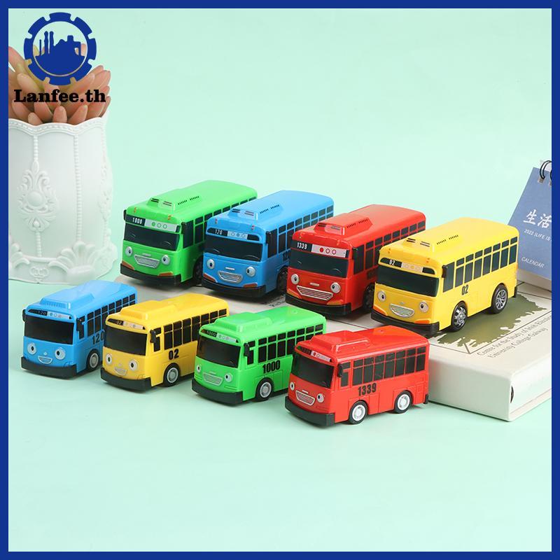 NFE 4PCS Tayo The Little Bus การ์ตูนดึง Ba รถของเล่นชุดเด็กการศึกษาของขวัญ N