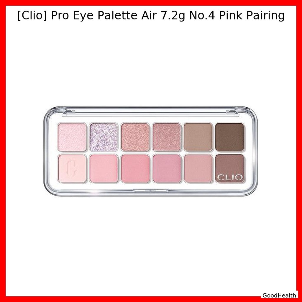 [Clio] Pro Eye Palette Air 7.2g No.4 Pink Pairing / Korean Eye Palette / Pink Shades / ของแท้ 100% โ