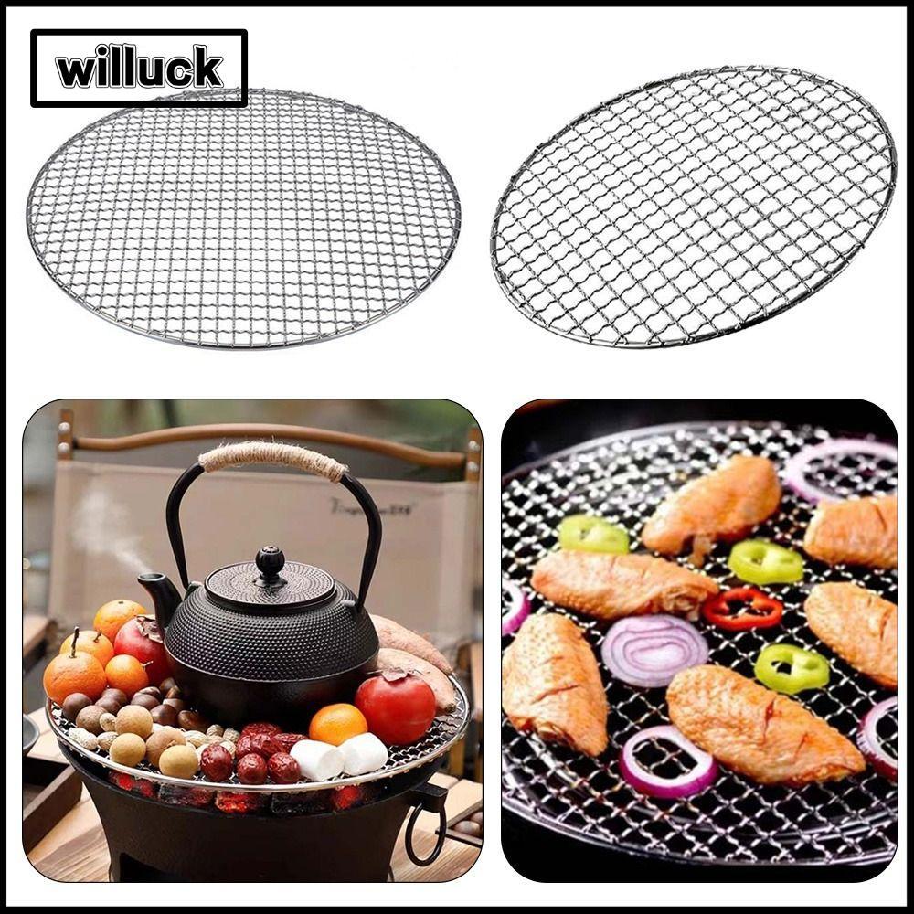 WILLUCK ตะแกรงย่าง, ตะแกรงเหล็กนํากลับมาใช้ใหม่ได้, เครื่องมือทําอาหารแบบไม่ติดทรงกลม