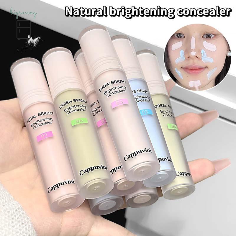 [BRN] Cappuvini Brightening High Gloss Liquid Foundation คอนซีลเลอร์ Sti Lasting Moisturizing Face C