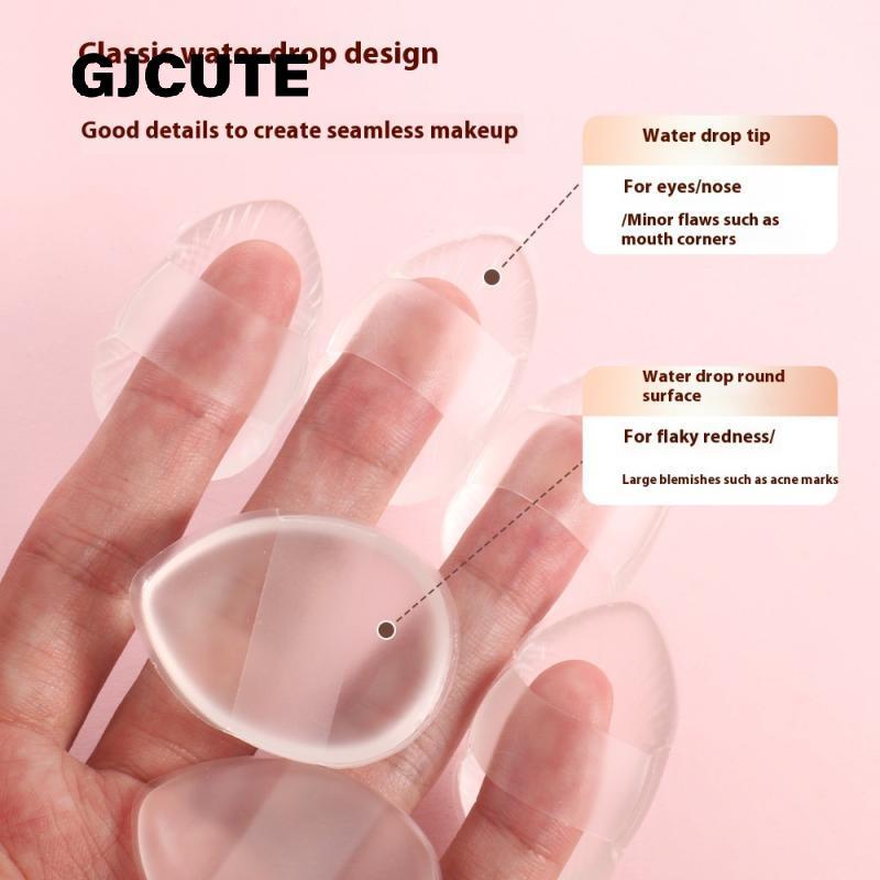 GJCUTE 1/6 ชิ้นซิลิโคนแต่งหน้า Spong แป้งพัฟ Face คอนซีลเลอร์ Water Drop Shape เครื่องสําอางค์พัฟ Be