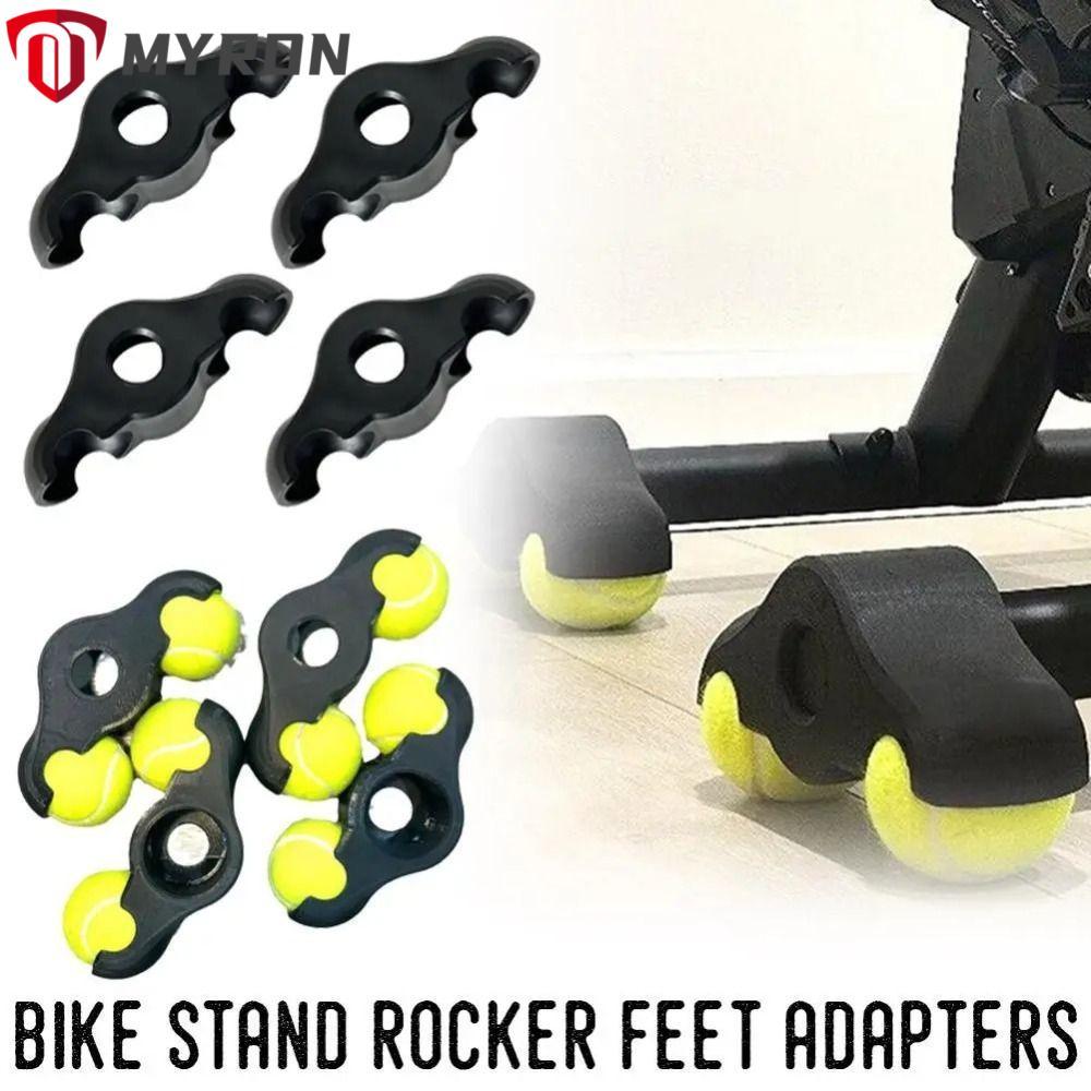 MYRON ขี่จักรยานชั้น Protector,ลูกเทนนิส Stable Bike Trainer ฟุต Pads, Shock Absor ปรับ Indoor ขี่จั