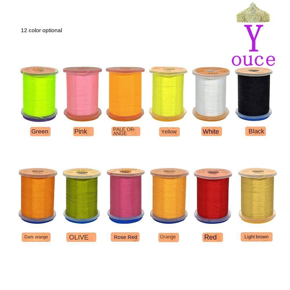 YOUCE Fly Tying Thread line, Super Strong Thread Spool Fly Fishing Line, 2025 Salmon Bass Premium สา