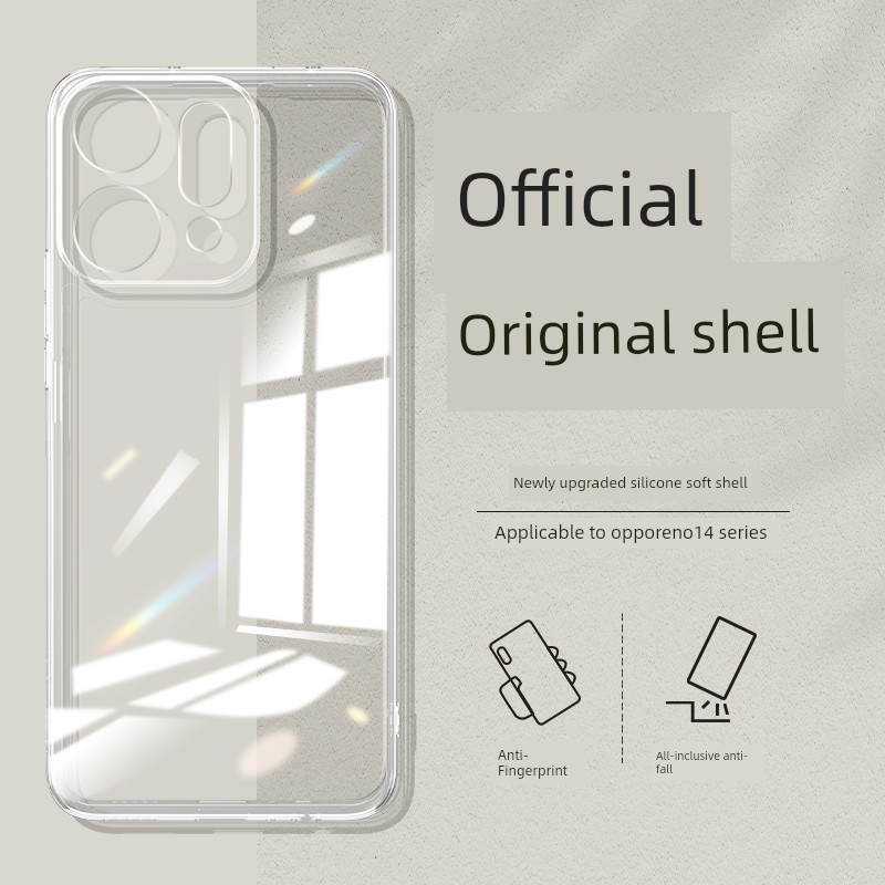 เคสออปโป้ a18 เคสoppoa18 เหมาะสําหรับ oppoReno14 เคสโทรศัพท์ Reno14Pro โปร่งใส Ultra-Thin ใหม่ป้องกั
