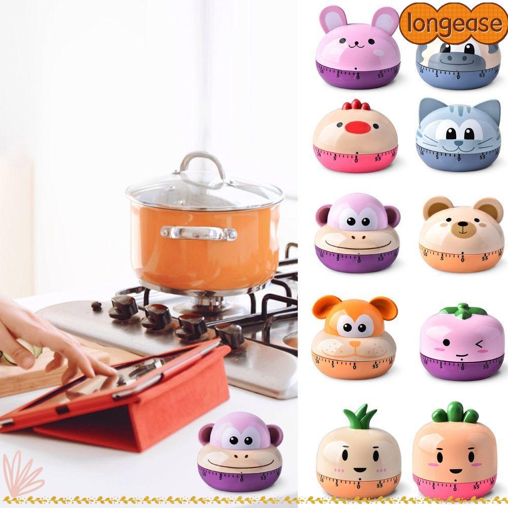LONGE Mechanical Timer Animal Student Learning Time ABS Kitchen Food Timer